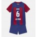 Barcelona Paez Gavi #6 Babykleding Thuisshirt Kinderen 2023-24 Korte Mouwen (+ korte broeken)